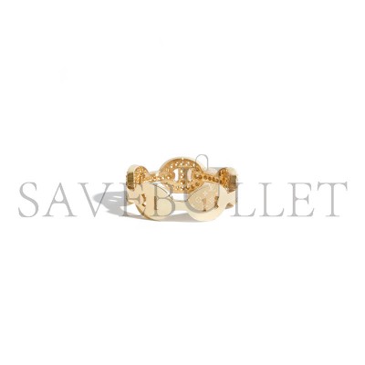 HERMÈS PIG NOSE FARANDOLE RING IN GOLD 